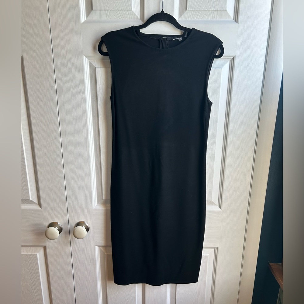 Black Midi Sheath Dress - Vince - Size M